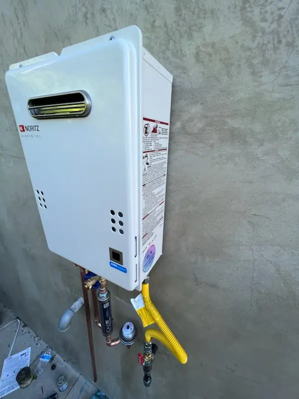 Tankless water heater installation for Isla Del Sol homes